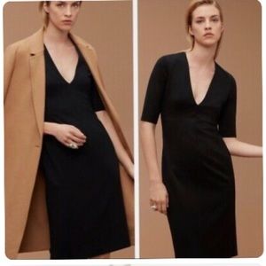 Aritzia Babaton Leon Black Pencil Dress